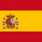 Flagge Spanien mit Wappen