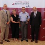 v.l.n.r.: BDS Ing. Ernst Bauer, BEd, Vtl Barbara Probst, MA, Vtl Dipl.-Päd. Alfred Gimpel, BD OSR Markus Fuchs