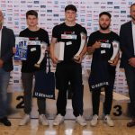 Vlnr.: Wolfgang Januschke (Berner), Philipp Trella (2. Platz), Felix Haas (1. Platz), Abdülkadir Yayla (3. Platz), Berner Gebietsverkaufsleiter Christian Schmid
